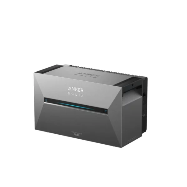Die Anker Solix Solarbank 3 für Balkonkraftwerke. Auf dem Bild ist die Haupteinheit zu erkennen ohne Erweiterung