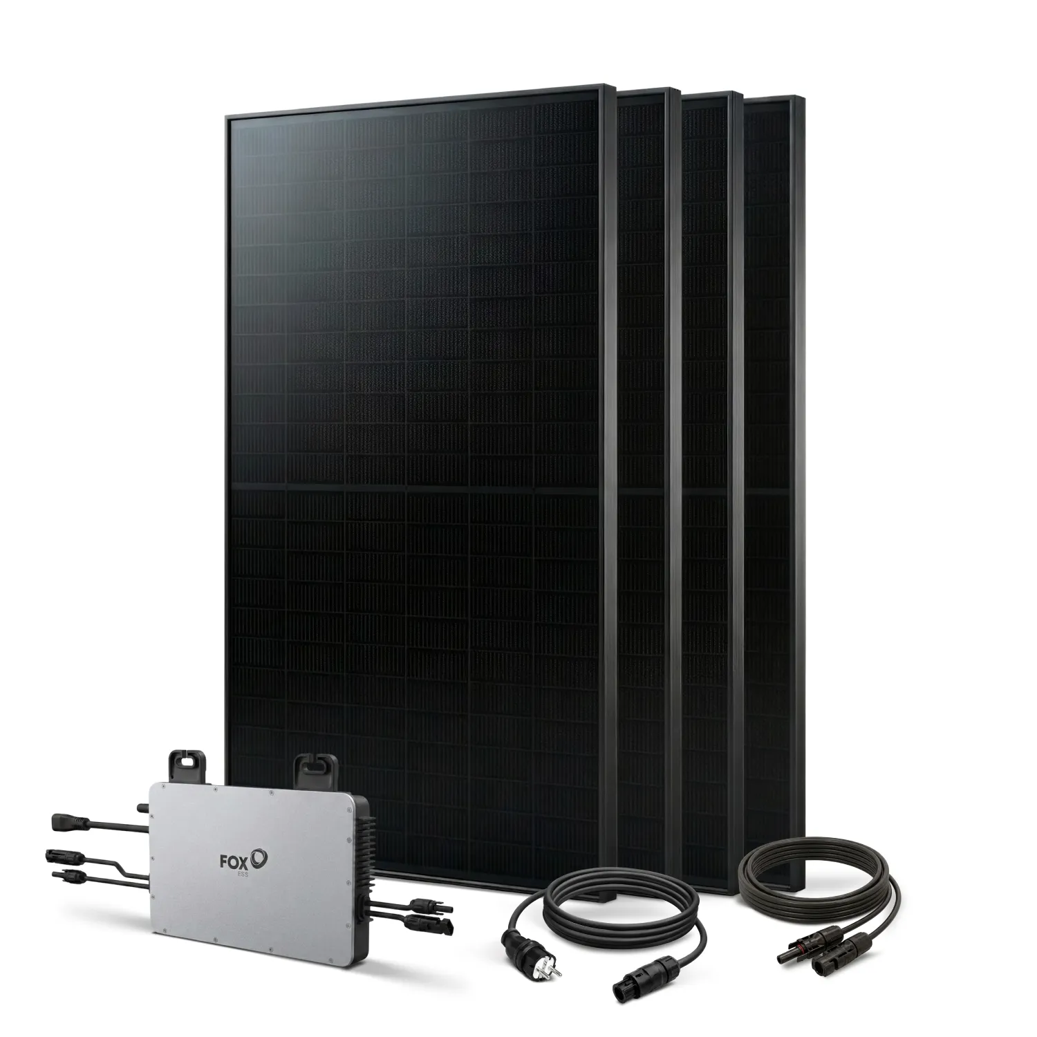balkonkraftwerk 1820w aus 4x trina vertex solarmodul und foxess mikrowechselrichter