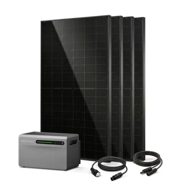 balkonkraftwerk 2000 watt aus 4 modulen und sigenergy sigenmate speicher 2,7kWh